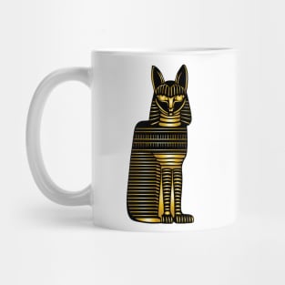 Gold Egyptian Cat Mug